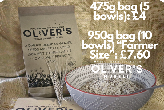 Oliver's Muesli and Overnight Oat Mix - Original good for you and the planet mix